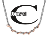 JUST CAVALLI - dámsky náhrdelník s príveskom v tvare hada - dĺžka: 50+5cm