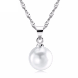 ARLENE - dámsky náhrdelník - perličkový prívesok na retiazke