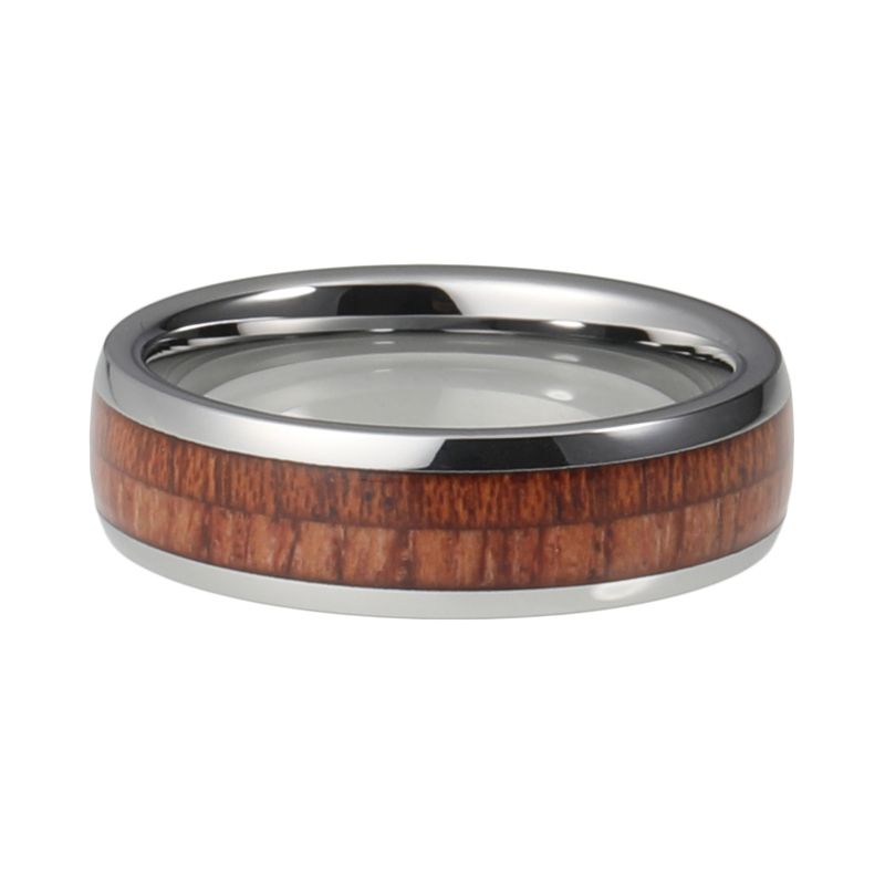 KOA - pánsky prsteň vyrobený zo vzácneho Wolfrámu a exot. dreva KOA, veľ.: 65