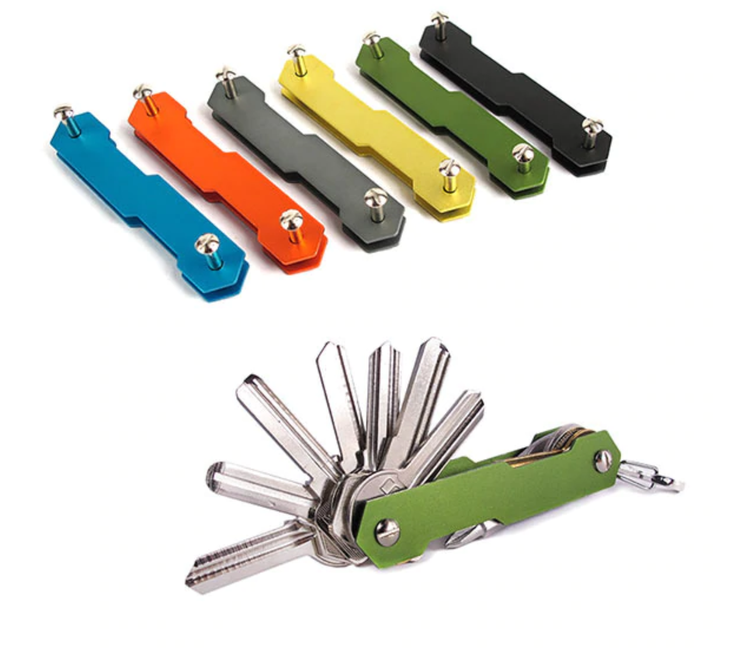 KEY-HOLDER 2.generácie - hliník - moderné organizovanie kľúčov, farba: čierna