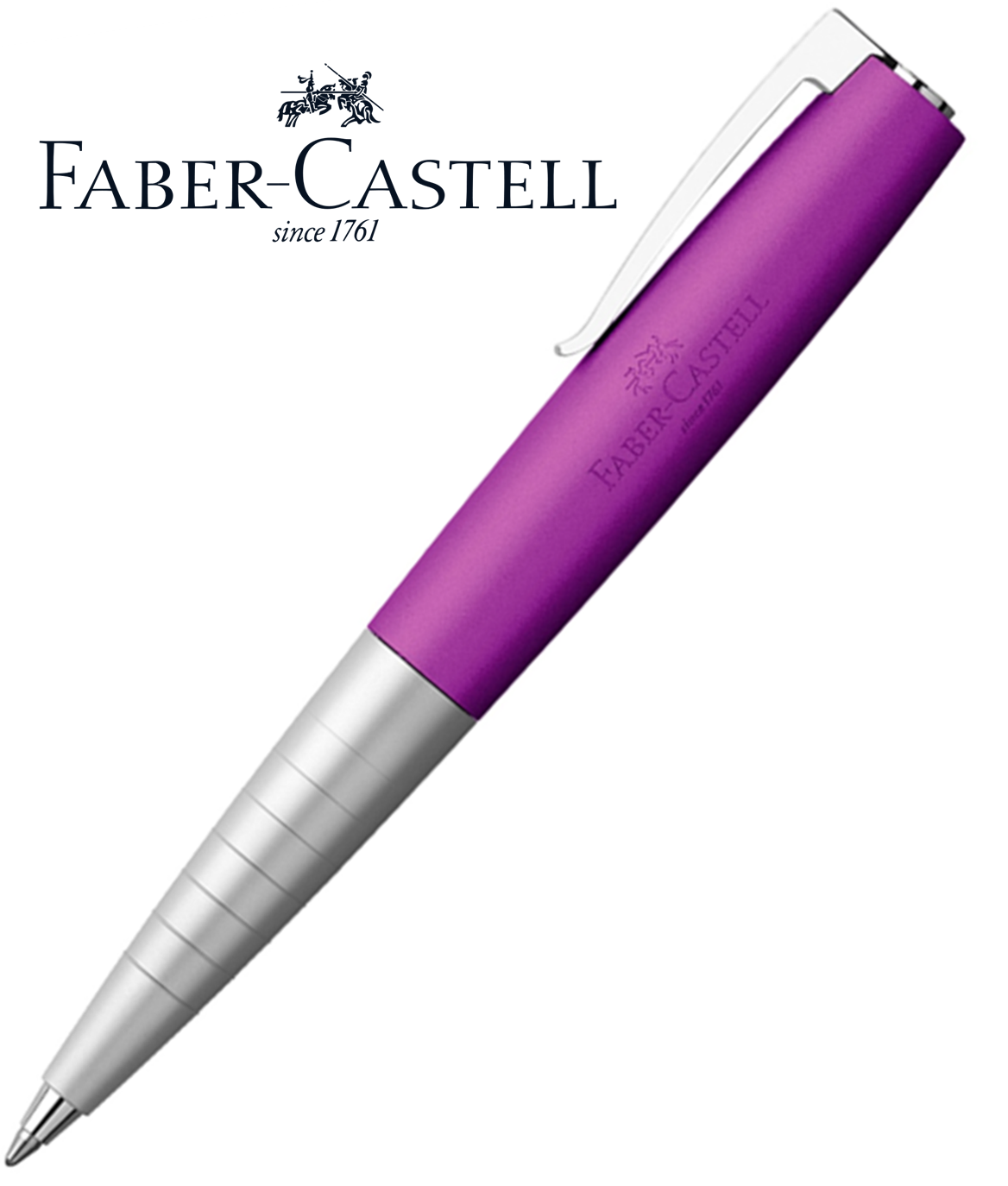 Faber-Castell - guľôčkové pero - dizajn: purpurová metalická (matné lakovanie)