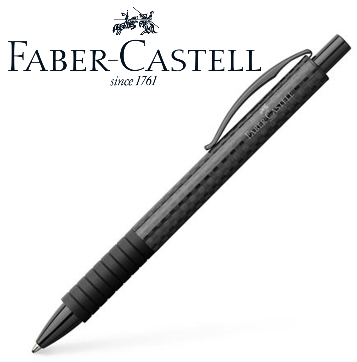 Faber-Castell, guľôčkové pero-karbónové telo-protišmykový úchop(Made in Germany)