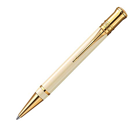 PARKER -Duofold- slonovinová biela + 18kt pozlátenie - guľôčkové exkluzívne pero
