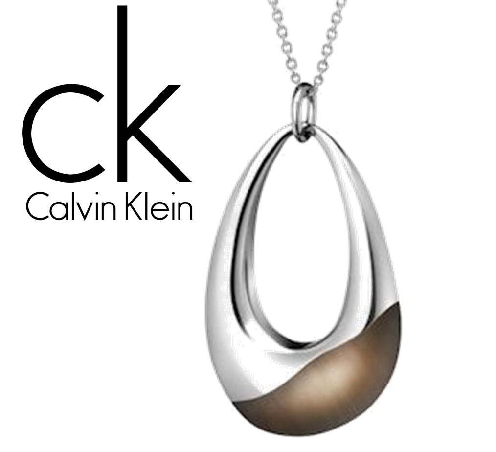 Calvin Klein - luxusný dámsky náhrdelník  ELLIPSE - prívesok s retiazkou