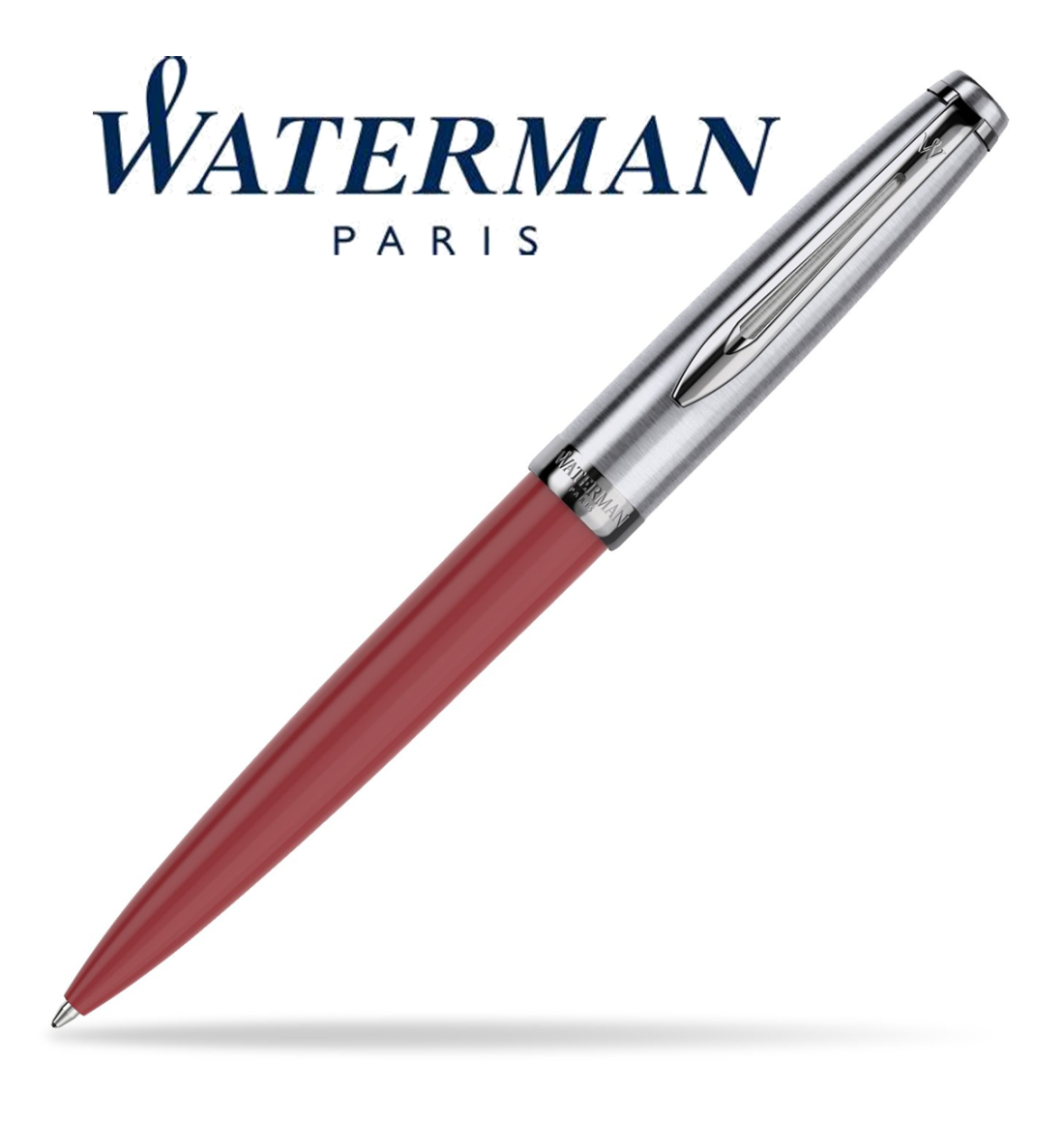 WATERMAN - model Embleme -  guľôčkové pero v limitovanej červenej farbe