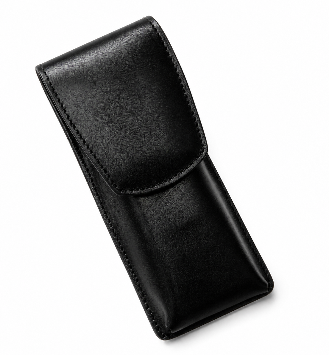 ETUI "TRIO" - luxusné celokožené puzdro na písacie nástroje - hovädzia koža - zapínanie na patent - oddelené vnútorné priehradky na perá