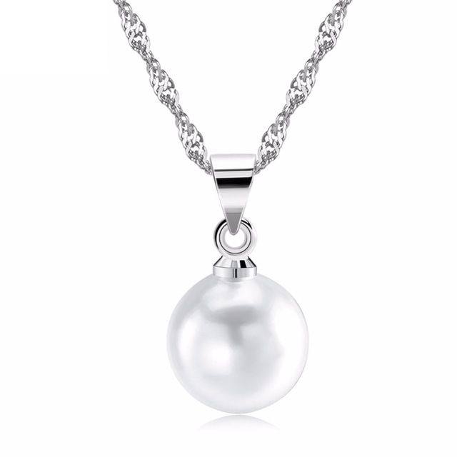 ARLENE - dámsky náhrdelník - perličkový prívesok na retiazke