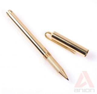 ARON - ručne vyrobené pero z pravej mosadze - šróbovací uzáver, odolné a luxusné