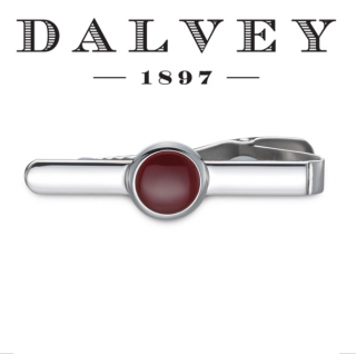 DALVEY (SCOTLAND) - Luxusná pánska kravatová spona osadená červeným ónyxom