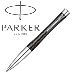 PARKER - Urban -  Premium (guľôčkové pero) - ebenovej farby, chromované doplnky