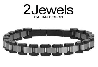 2JEWELS (ITALY) - pánsky oceľový náramok - model: MY President - dĺžka 21 cm