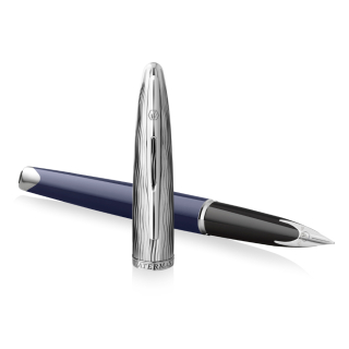 Plniace pero Waterman Carène Made in France Deluxe Blue CT (18kt zlatý hrot: F)