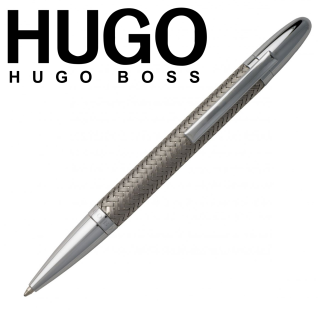 HUGO BOSS  - oceľové guľôčkové pero - pletené oceľové lanko